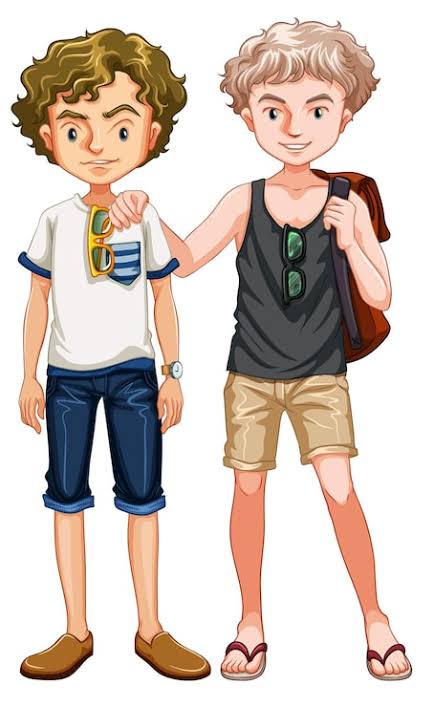 Two boys cartoon art Images - Free Download on Magnific (formerly Freepik)