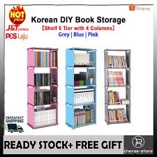 Maybe you would like to learn more about one of these? Promosi Murah Rak Buku Rak Kain Pakaian Dan Lain Column Diy Book Shelf Wardrobe Cloth Storage Shopee Malaysia