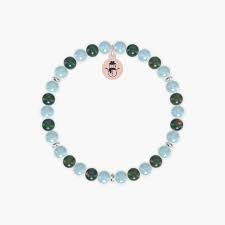 Buddha Stones Aquamarin Jade Serenity Armband