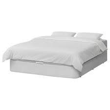 kvitsoy estrut cama acolchoada c arrumacao bomstad branco 160x200 cm ikea camas cama con almacenaje cama con cajones