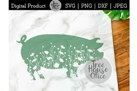 Download Floral Pig Mandala Zentangle Pig With Flowers Png Jpg 920845 Cut Files Design Bundles