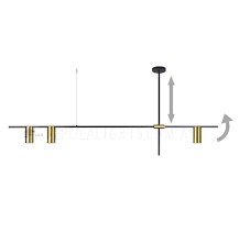 Lighting ideas / light bulbs. Black Gold Cylinder Designer Light Ceiling Track Lighting Replica Lights