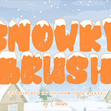 Snowky Brush Brush Font Fonts Character Map