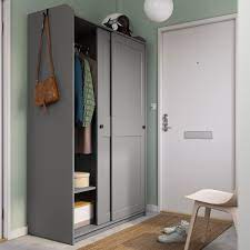 You won't recognize these designer upgrades of ikea's pax wardrobe. Hauga Wardrobe With Sliding Doors Grey 118x55x199 Cm Ikea