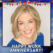 Happy work anniversary, Sonya Stevens