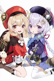 See more ideas about matching profile pictures, anime icons, cute icons. Klee Qiqi And Dodoco Genshin Impact Drawn By Eumi 114 Danbooru