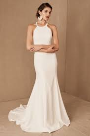 31 Minimalist Wedding Dresses That Make A Serious Under Statement In 2020 Bhldn Wedding Dress Perfect Wedding Dress Amsale Wedding Dress