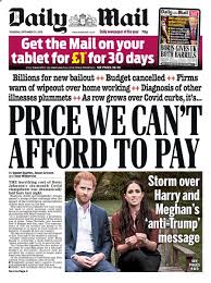 Content from the paper appears on the mailonline website. Daily Mail Front Page 24th Of September 2020 Tomorrow S Papers Today