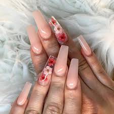 Acrylic Nails Styles You Should Try Peach Acrylic Nails Pretty Acrylic Nails Best Acrylic Nails