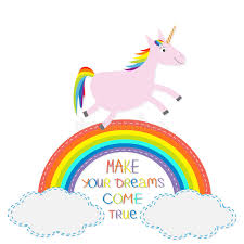 Einfach ausdrucken und fehler suchen. Regenbogen Und Wolke Im Himmel Nettes Einhorn Lassen Sie Ihre Traume In Erfullung Gehen Vektor Abbildung Illustration Von Pferd Glucklich 62730949