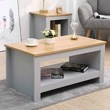 Ruang tamu cantik dengan warna biru muda kursi kayu jati berwarna coklat dipadukan dengan dinding berwarna kuning tampak bagus dan. Meja Tamu Abu Abu Kombinasi Warna Coklat Muda Sobat Furniture