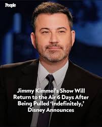 Disney said after having thoughtful conversations with Jimmy Kimmel,  they've decided to put his show back