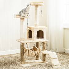 Create a cat hammock a cat hammock, whether hung near the ceiling or underneath a sturdy chair, is sure to attach curious felines. Buy 1 4m Cat Tree House At Mighty Ape Nz