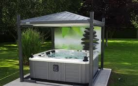 Clair azur propose de nombreux. Abri De Spa Couverture Spherique D Esterieur Et Gazebo Pour Jacuzzi