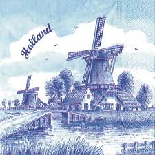 It is make of solid cocobolo with the word napkins as part of its. Windmill Holland Napkins Delft Blue Holders Souvenirs From Holland