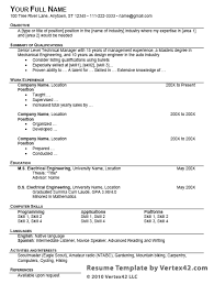 It is the sum and substance of your education and work history indicating a particular career direction. Free Resume Template For Microsoft Word
