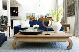 Interiors I Love Navy Blue Velvet Sofa Asian Home Decor Coffee Table Emily Henderson Living Room