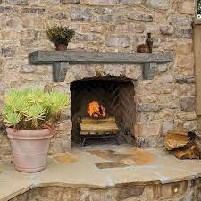 This cast stone mantel can be used around electric, gas or log burning fireplace inserts. Pearl Smoke Cast Stone Fireplace Mantel Shelf Woodland Direct