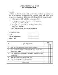 Instrumen Lembar Penilaian Diri Sikap Penilaian Instrumen Belajar