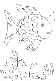 Rd.com knowledge facts similar to a mirage, a rainbow is formed when light rays bend, creating an effect that is visible, but not able to be touched or a. Rainbow Fish Swimming Coloring Page Free Printable Coloring Pages For Kids