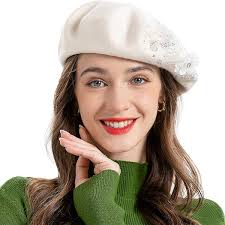 LUCKYBUNNY Sequin Beret Artist Hat Bling French Beret Hats for Women,  Fascinator Hat Christmas Parties Dances Accessories (Berets Style
