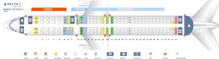 Seat map key good seat Delta Air Lines Fleet Boeing 757 200 Details And Pictures