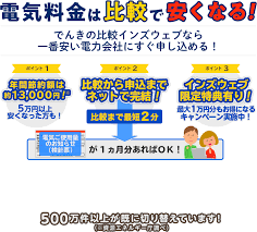 電気料金比較で電気代を節約 電気の比較インズウェブ