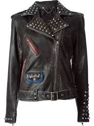Diesel Studded Biker Jacket Di Pierro Farfetch Com Biker Jacket Stylish Jackets Leather Jacket