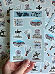 Kansas City Stickers, Chiefs, Royals, Sticker Sheet, Kc, for Water Bottle,  for Laptop, Souvenir, for Glass Bottle, Art, Artwork, Kc Art