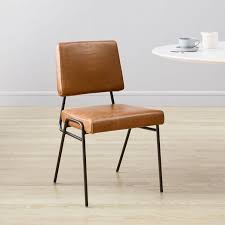Dining chairs don't just have to look good, but should feel good, too. Wire Frame Leather Dining Chair