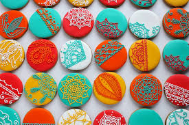 Sugar Bea 39 S Blog Henna Inspired Christmas Cookies For Some Very Christmas Cookies Summer Sugar Cookies Rainbow Sugar Cookies