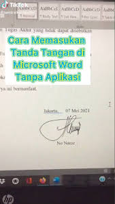 Cara Mudah Masukkan Tandatangan Dalam Dokumen Guna Microsoft Word Mingguan Wanita