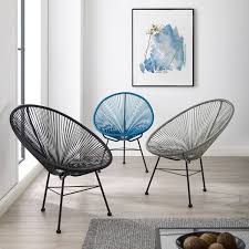 Sarcelles Modern Wicker Patio Chairs By Corvus Set Of 2 In 2020 Patio Chairs Patio Furniture Deals Patio Lounge Chairs