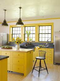 Two toned kitchen yellow and gray paint 2020. 11 Trendy Ideas That Bring Gray And Yellow To The Kitchen