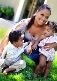 Beautiful Photo Of Laila Ali And Her Two Little Cutie Pies Son Curtis Jr And Daughter Sydney Happy Mother S Day Mrs Laila Ali Beautiful Family Mothers Love