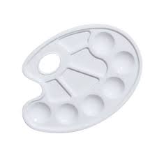 This quality palette has a relatively large surface area for mixing, but is also very light and smooth. Hosaire 1x Traditional Oval Mixing Art Artist Alternatives Paint Tray Color Palette With White 10 Wells Thumb Hole Buy Online In Mongolia At Mongolia Desertcart Com Productid 48473194