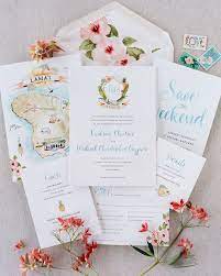 One Couple S Tropical Destination Wedding In Hawaii Wedding Invitations Wedding Invitations Stationery Destination Wedding Invitations