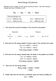 Bond Energy Teacher Lessons Ap Chemistry Energy