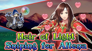 As you all know, reddit is the best source of information and. Fire Emblem Heroes Heir Of Light Banner Sniping For Altena Hero Summon Youtube