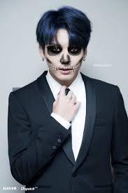 Edicion Halloween Kpop Jungkook Bts Terror Halloween Jungkook Face Makeup Halloween Face Makeup