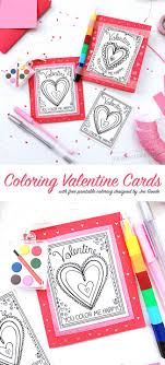Creative valentine cards kids can make. Cute Coloring Valentine Cards 100 Directions