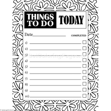 With customized characters, you have chance to color among us images with many skins, hats and pets. 6 Todo List Coloring Pages Getcoloringpages Org Coloring Coloringbook Coloringpages Coloringbooks Template Todo List Coloring Pages Things To Do Today