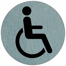 Disque Wc Handicapes En Aluminium Novap Wc Handicape Signaletique Interieure Plaquette