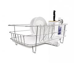 Extra large dish drying rack best dish racks of 2020. Simplehuman Slim Wire Frame Dishrack Stainless Steel