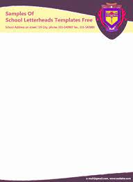 For the best results possible, a letterhead should have a resolution of 300 dpi at the very least. Fresh Letterhead Sample For School Free Https Letterbuis Com Fresh Letterhead Sample For School Free Letterhead Sample Letterhead Design Letterhead
