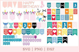 Happy birthday hand lettering (vector). Banner Svg Birthday Banner Svg Birthday Svg 1st Birthday 935313 Cut Files Design Bundles