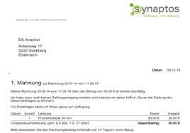Bevor du deine zahlungserinnerung, die de facto bereits eine mahnung im wohlwollenden mehr tipps für dein forderungsmanagement. Smarttherapy Smart Mahnungen Fur Behandlungen Schreiben