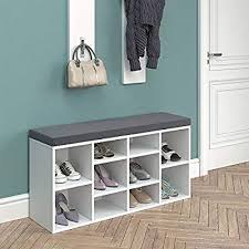 Schuhschrank 10 Schuhe Schuhbank Schrank Bank Schuhregal Regal Auflage Sitzbank Weiss 104x53 4x30cm Bxhxt Inkl En 2020 Muebles Dormitorio Interiores Dormitorios
