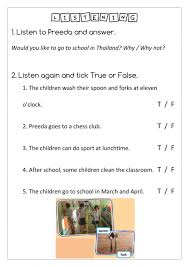 kids 4 listening interactive worksheet