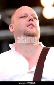 Imola Italia 2004-06-20 : cantante e chitarrista Frank Black di Pixies  durante l'Heineken Jammin Festival 2004 Foto stock